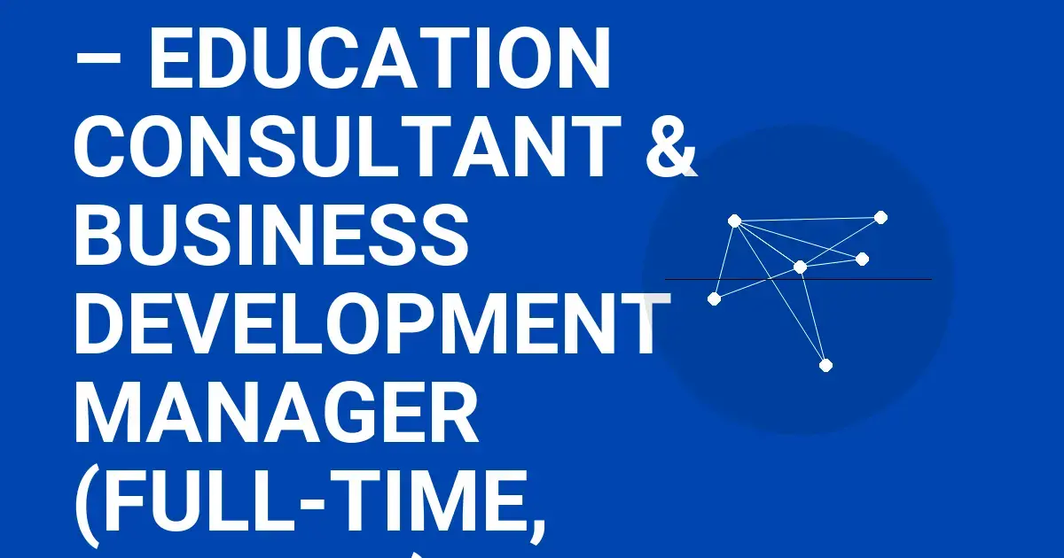 Amey Education UK – Education Consultant & Business Development Manager (Full-Time, London)