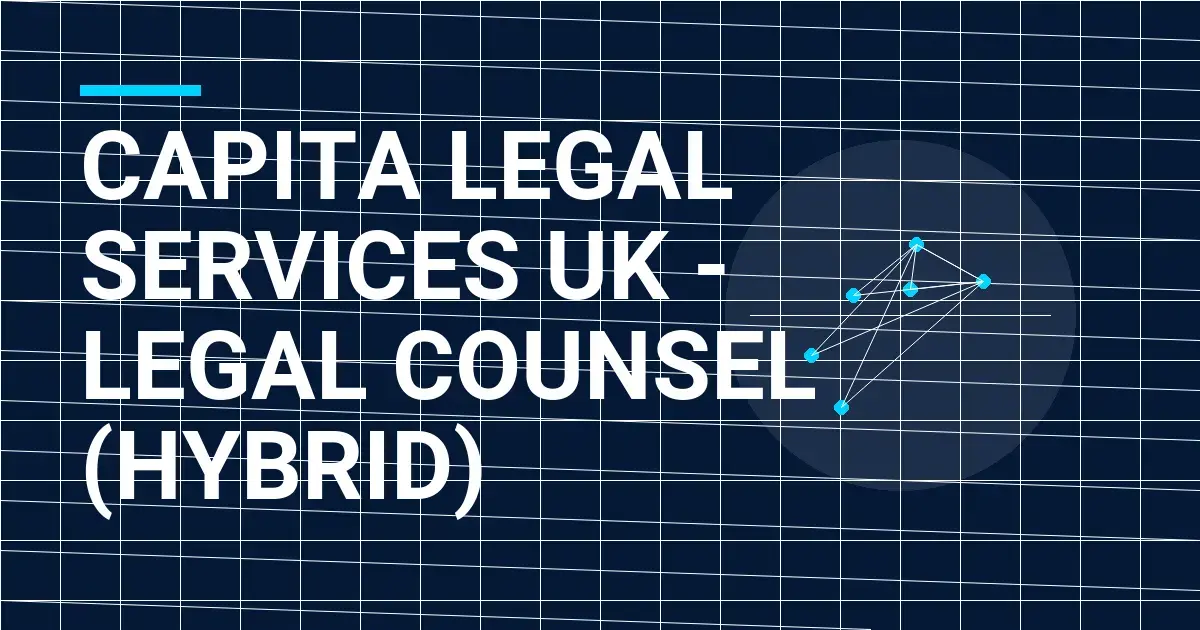 Capita Legal Services UK - Legal Counsel (Hybrid)